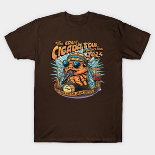 Great Cicada Comeback Tour 2024 Insect Invasion T-Shirt